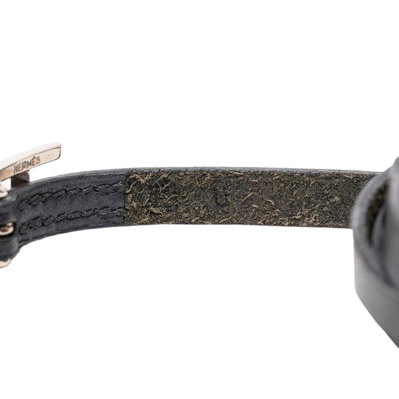 Hermes Api Long Bracelet Black Leather — view 6