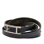 Hermes Api Long Bracelet Black Leather — view 2