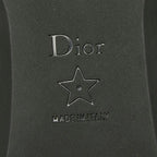 Dior CD Logo Mesh Flat Ballet Shoes 37.5 Black Fabric — view 6