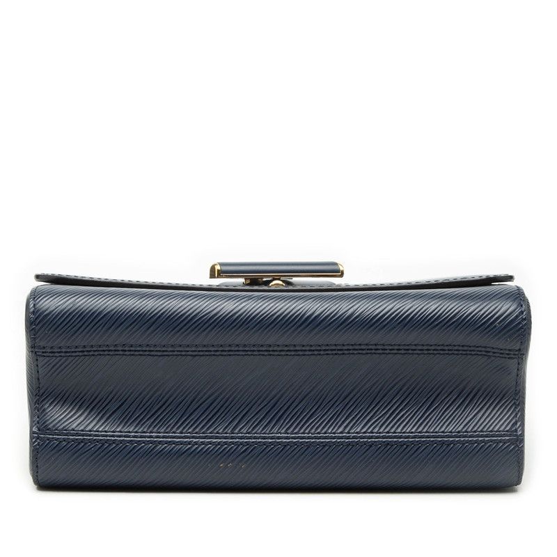 Louis Vuitton Epi Twist MM Crossbody Chain Shoulder Bag Navy Leather — view 3