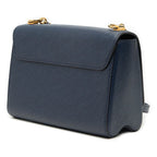 Louis Vuitton Epi Twist MM Crossbody Chain Shoulder Bag Navy Leather — view 2