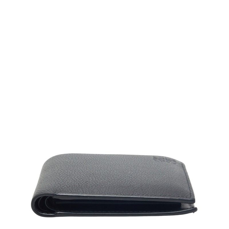 Loewe Anagram Bifold Wallet Black Leather — view 3