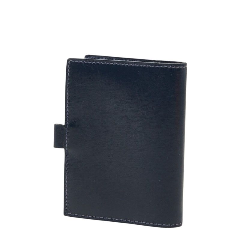 Hermes Ajanda PM Notebook Cover Navy Box Calf Agenda — view 2