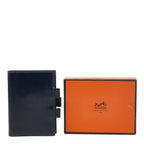 Hermes Ajanda PM Notebook Cover Navy Box Calf Agenda — view 9
