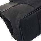Hermes Valparaiso PM Handbag Black Toilet Blanc Leather Canvas — view 7