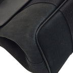 Hermes Valparaiso PM Handbag Black Toilet Blanc Leather Canvas — view 5