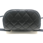 Chanel Backpack Quilted CC Logo Caviar Leather Black — view 5