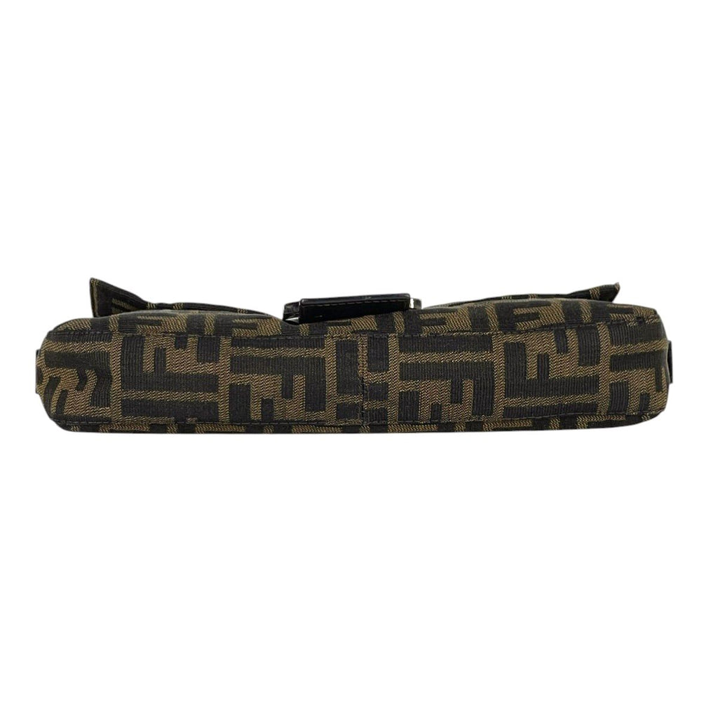 Fendi Zucca Pattern Mamma Baguette Shoulder Bag Canvas Brown — view 5