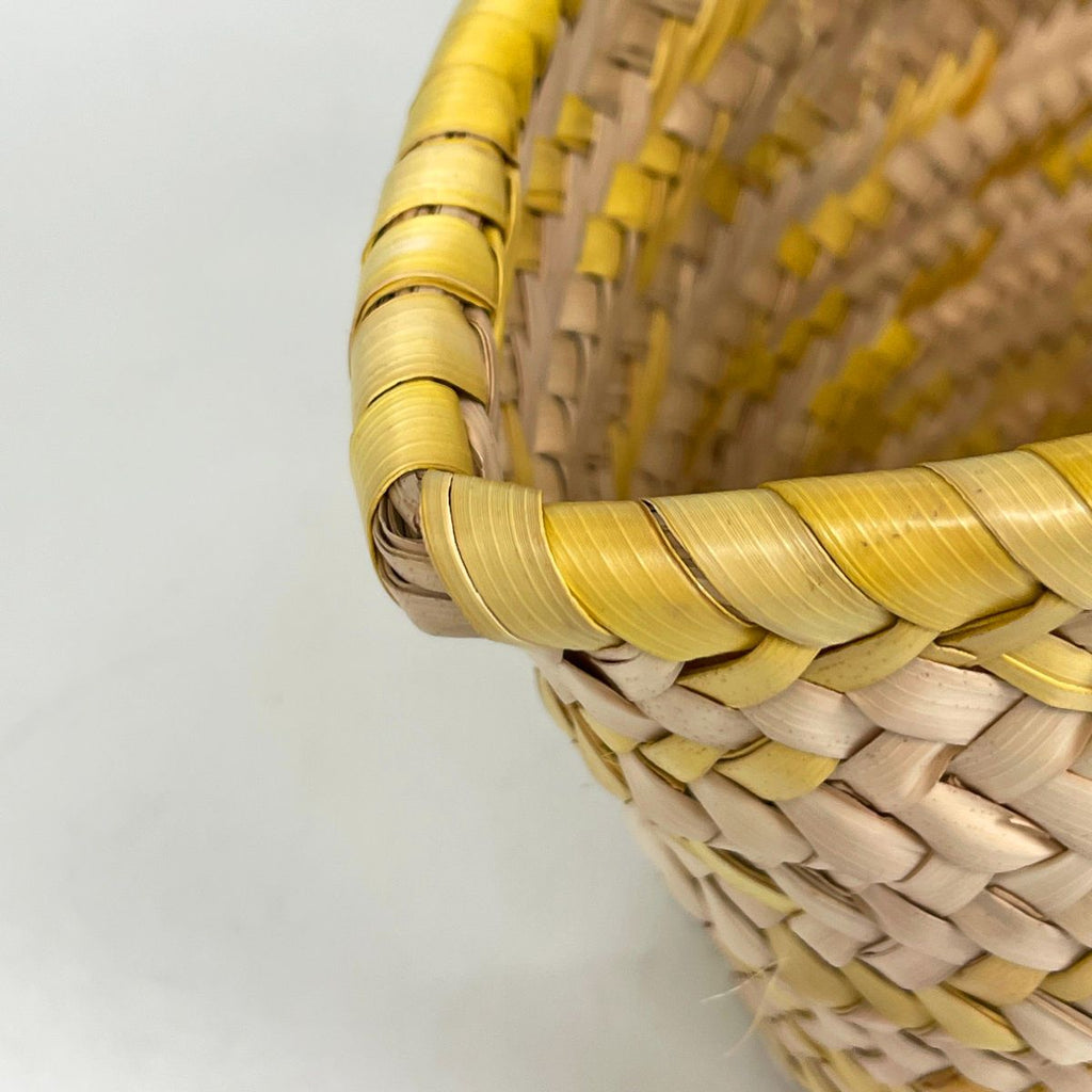 Loewe Basket Bag Small Bag Anagram Palm Leaf Handbag Raffia Beige Yellow — view 5