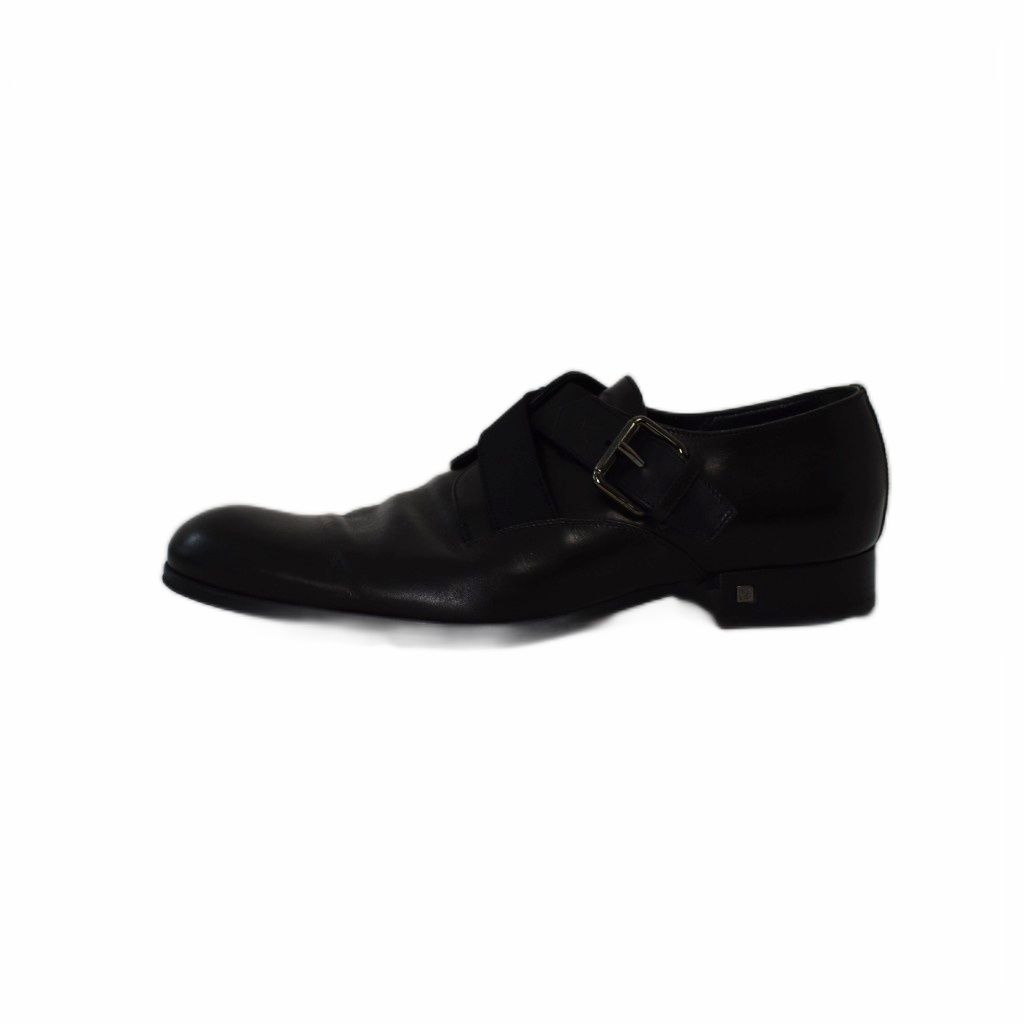 Louis Vuitton Business Shoes Dress Leather Logo Belt 8 Black — view 2
