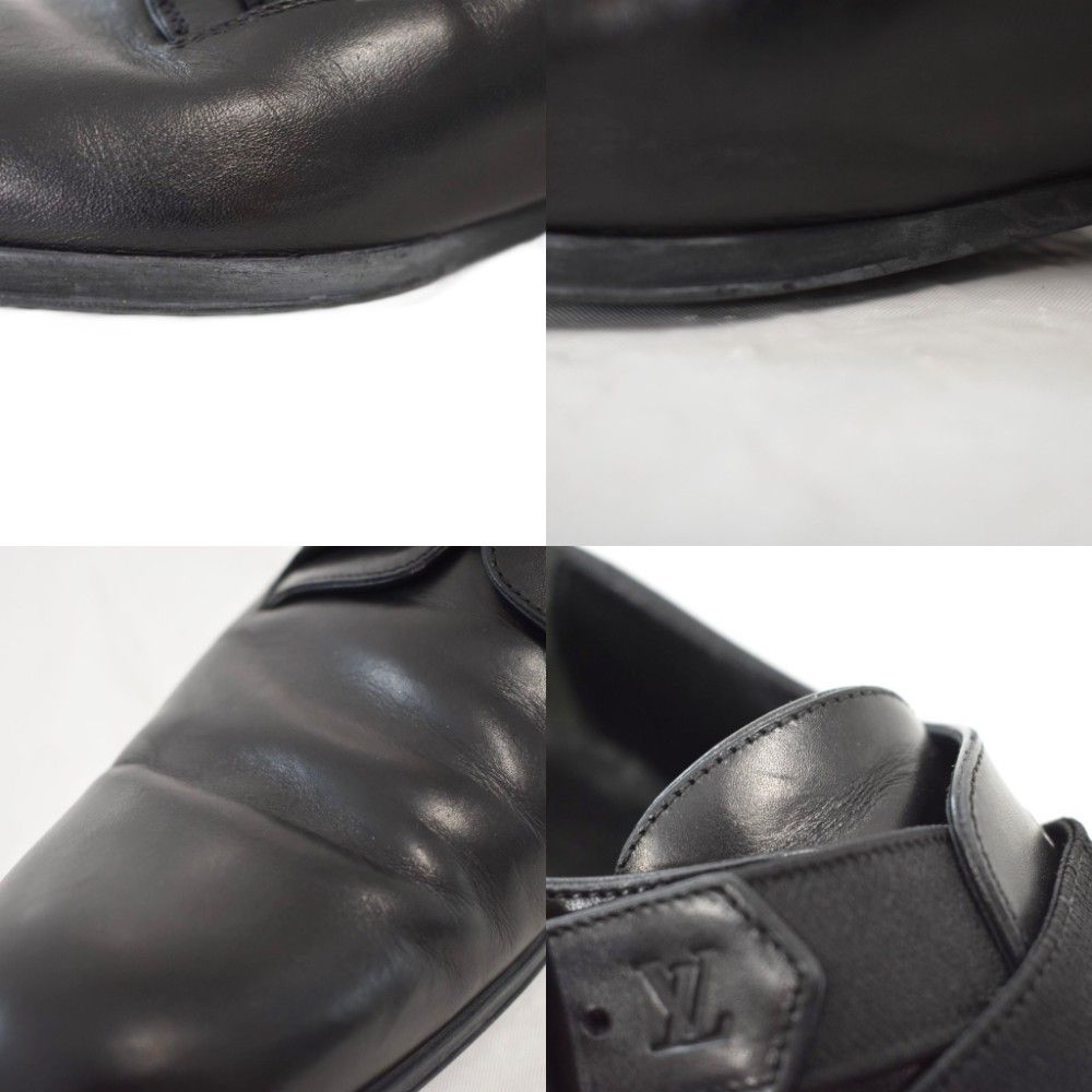 Louis Vuitton Business Shoes Dress Leather Logo Belt 8 Black — view 9