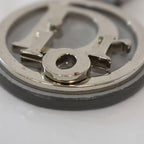 Dior D-touch Key Holder Key Ring Logo Plate Silver Gray — view 5