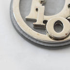 Dior D-touch Key Holder Key Ring Logo Plate Silver Gray — view 7