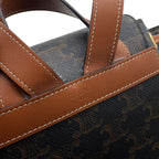 Celine Backpack Boni Triomphe Leather Brown — view 8