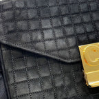Celine Chain Shoulder Bag C Am Suede Black — view 9