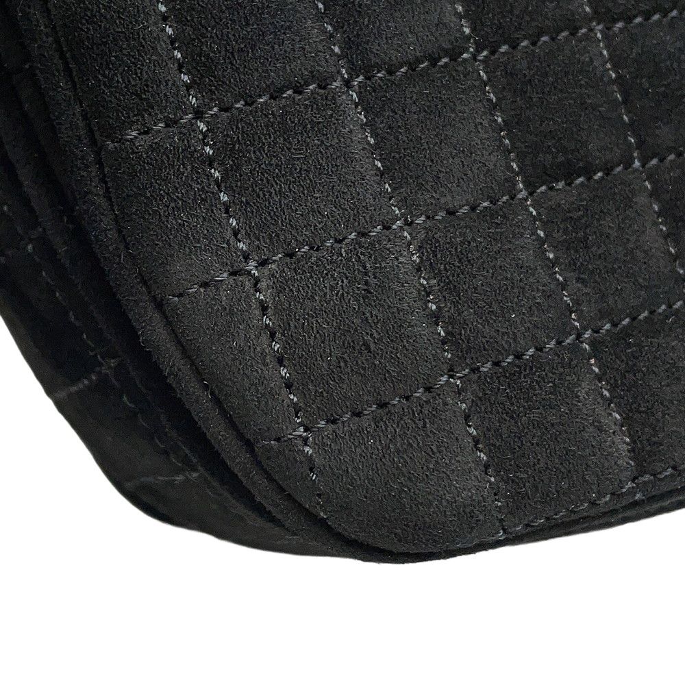 Celine Chain Shoulder Bag C Am Suede Black — view 7