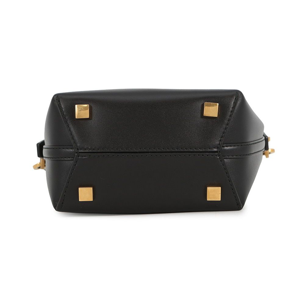 Saint Laurent Paris le 37 Mini Bucket Bag Calf Leather Black 2-Way — view 3