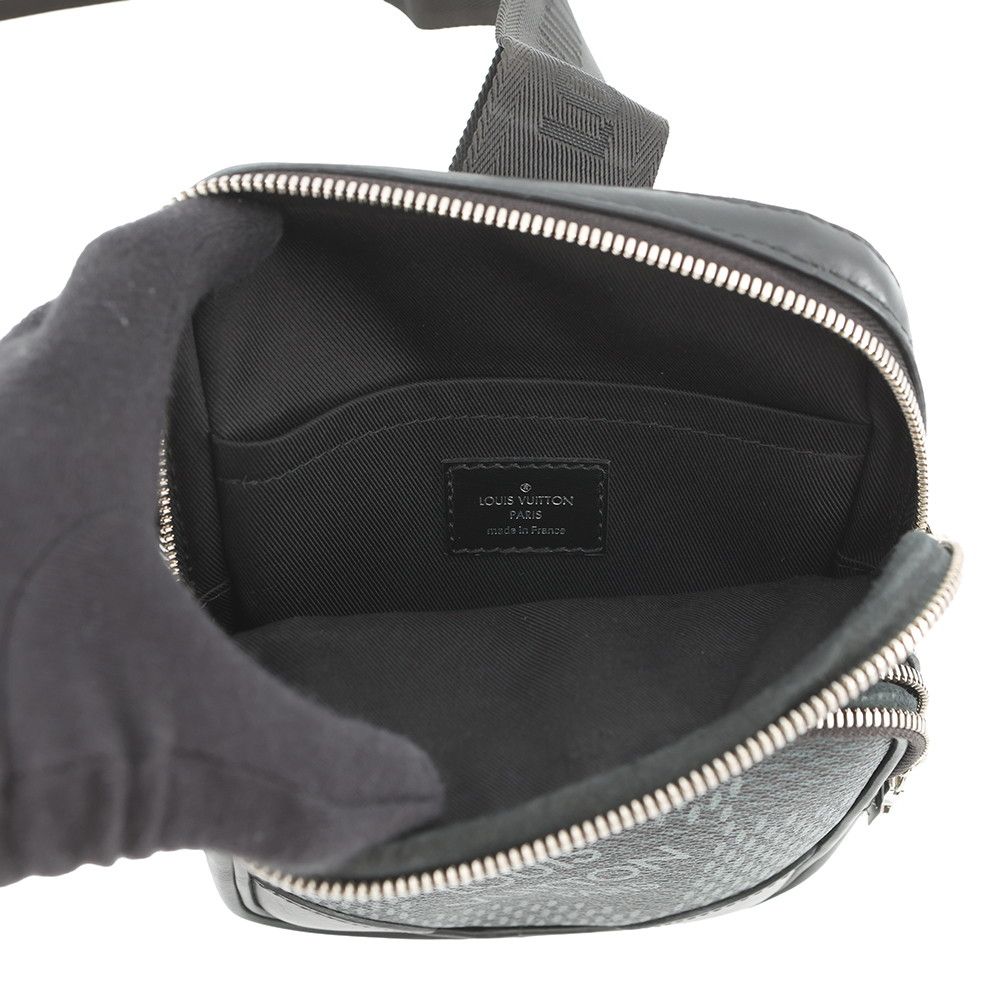Louis Vuitton Belt Bag Damier Graphite Amazon Black — view 6