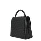 Chanel Handbag Quilted CC Logo Caviar Leather Black — view 2
