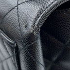 Chanel Handbag Quilted CC Logo Caviar Leather Black — view 7