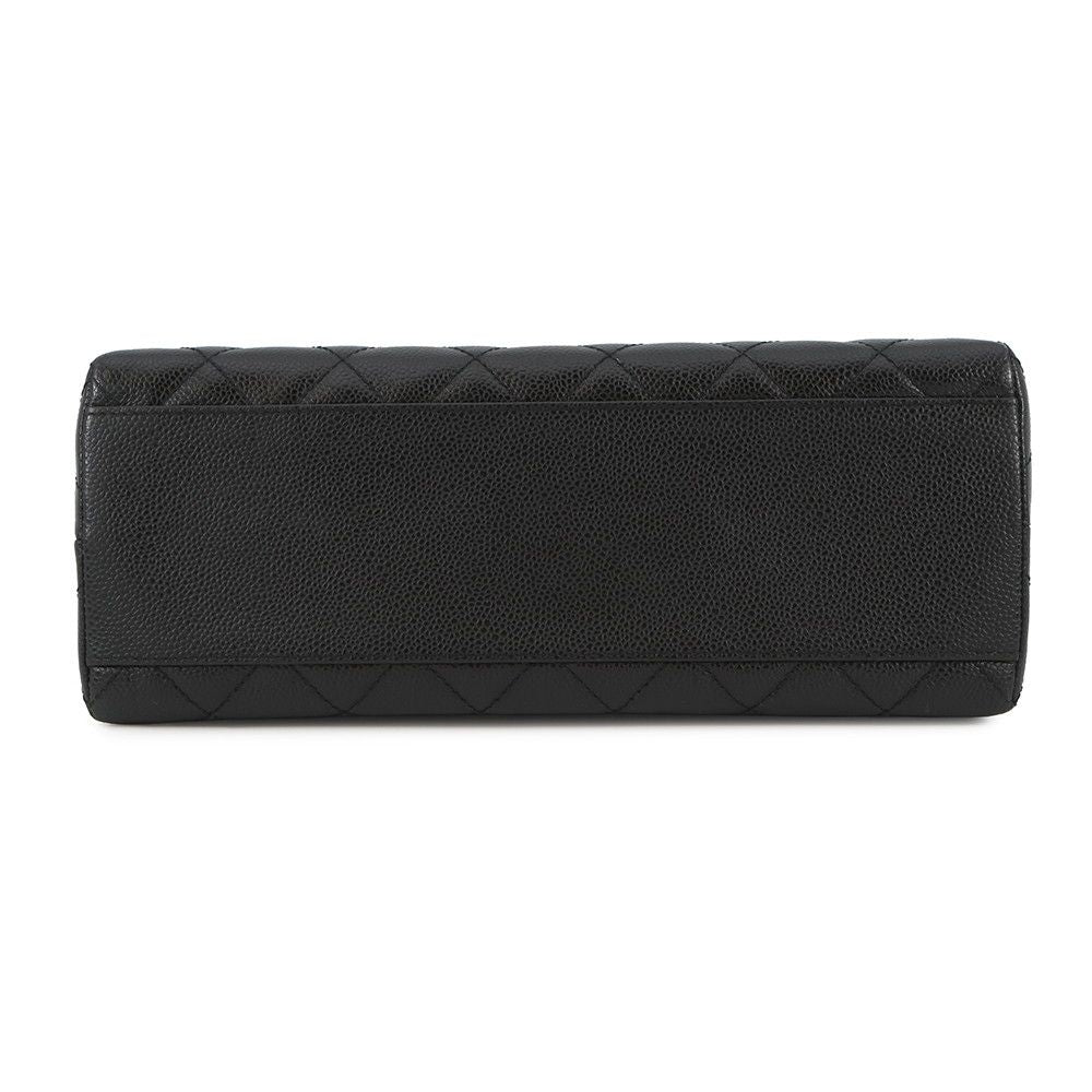 Chanel Handbag Quilted CC Logo Caviar Leather Black — view 3