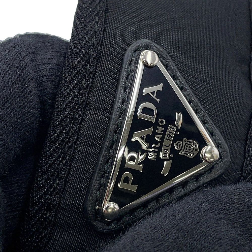 Prada Collar Re-Nylon Pet M Black Dog Pet Supplies — view 6