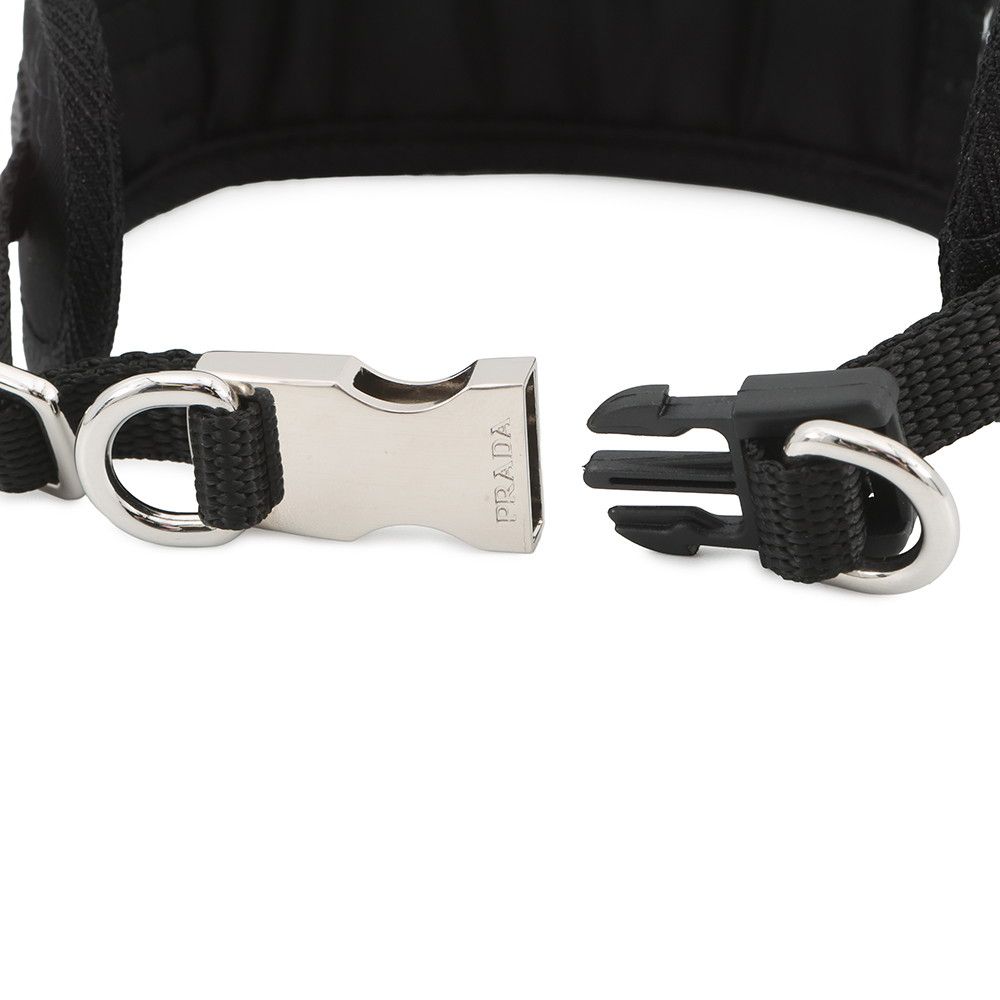 Prada Collar Re-Nylon Pet M Black Dog Pet Supplies — view 4