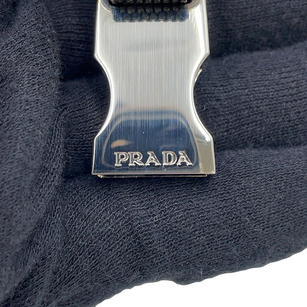 Prada Collar Re-Nylon Pet M Black Dog Pet Supplies — view 8