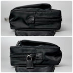 Prada Triangle Logo Belt Bag Black Nylon — view 6