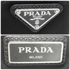 Prada Triangle Logo Belt Bag Black Nylon — view 8