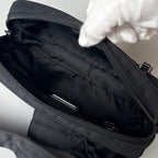 Prada Triangle Logo Belt Bag Black Nylon — view 3