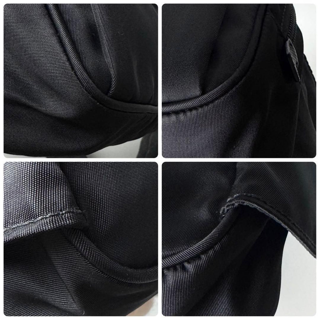 Prada Triangle Logo Belt Bag Black Nylon — view 7
