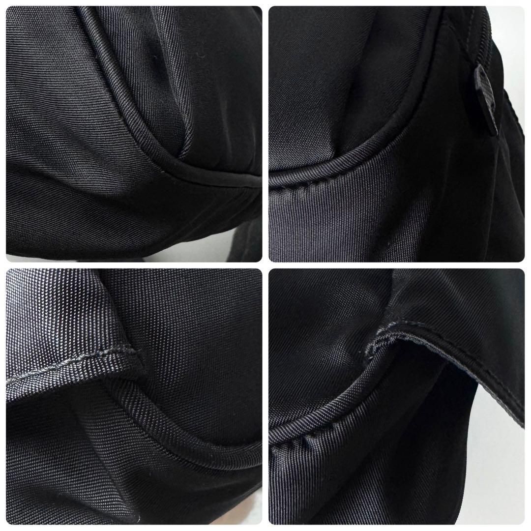 Prada Triangle Logo Belt Bag Black Nylon — view 7