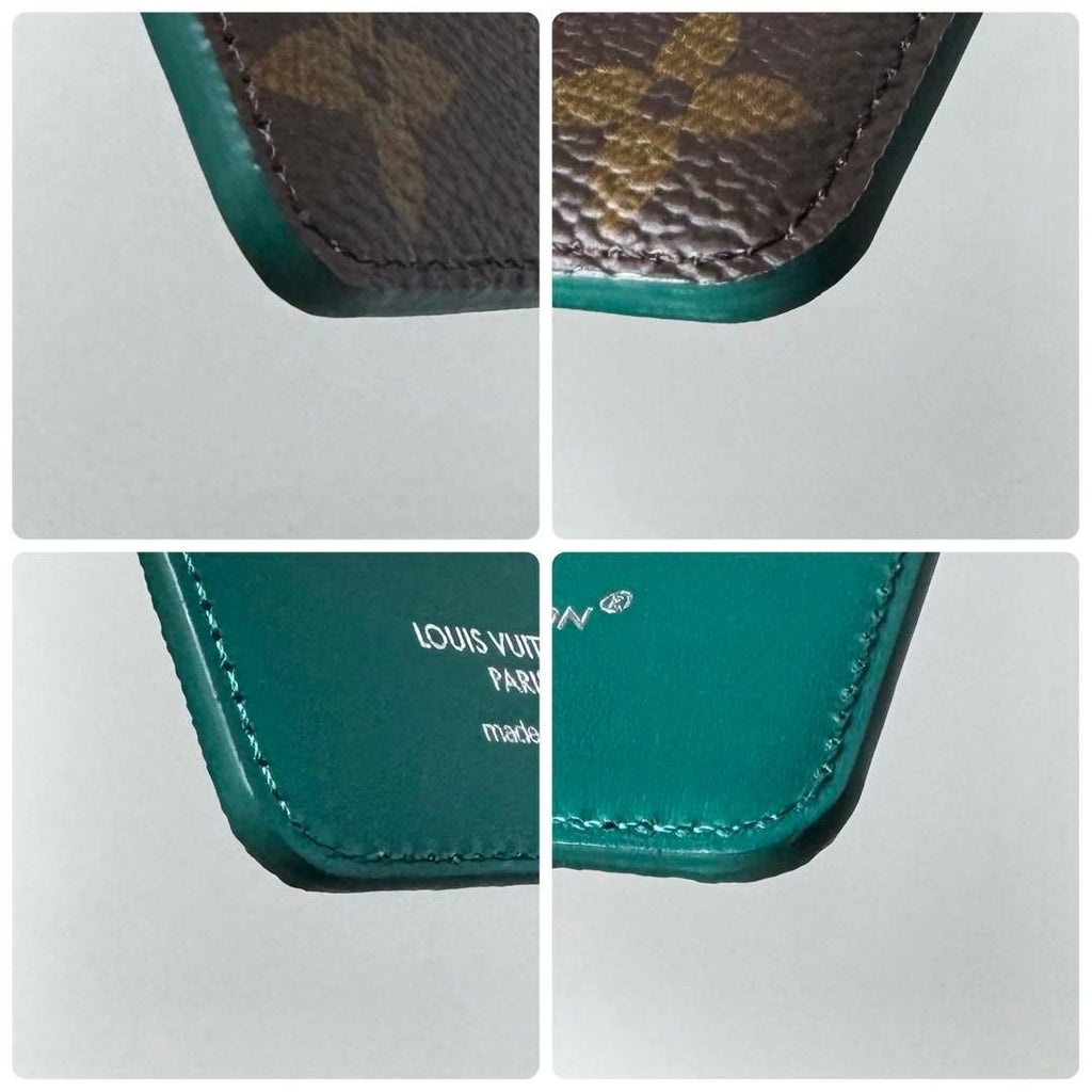 Louis Vuitton Card Holder Magnet Monogram Macassar — view 6