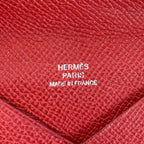 Hermes Calvi Silver Card Case Epsom — view 5