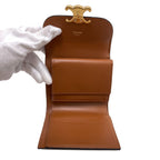Celine Triomphe Bifold Wallet Leather — view 5