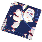 Chanel CC Logo Human Motif Scarf Silk — view 2