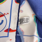 Chanel CC Logo Human Motif Scarf Silk — view 5