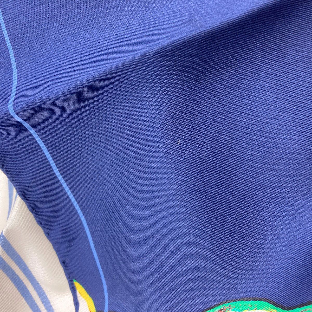 Chanel CC Logo Human Motif Scarf Silk — view 6