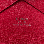 Hermes Calvi Duo Rose Silver Card Case Chevre Sham Kira — view 6