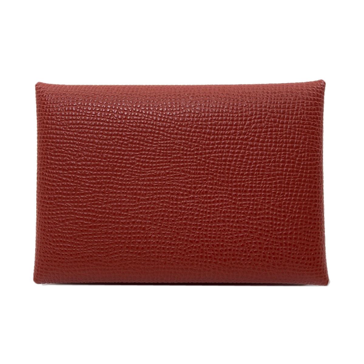 Hermes Calvi Duo Verso Silver Card Case Calf — view 2