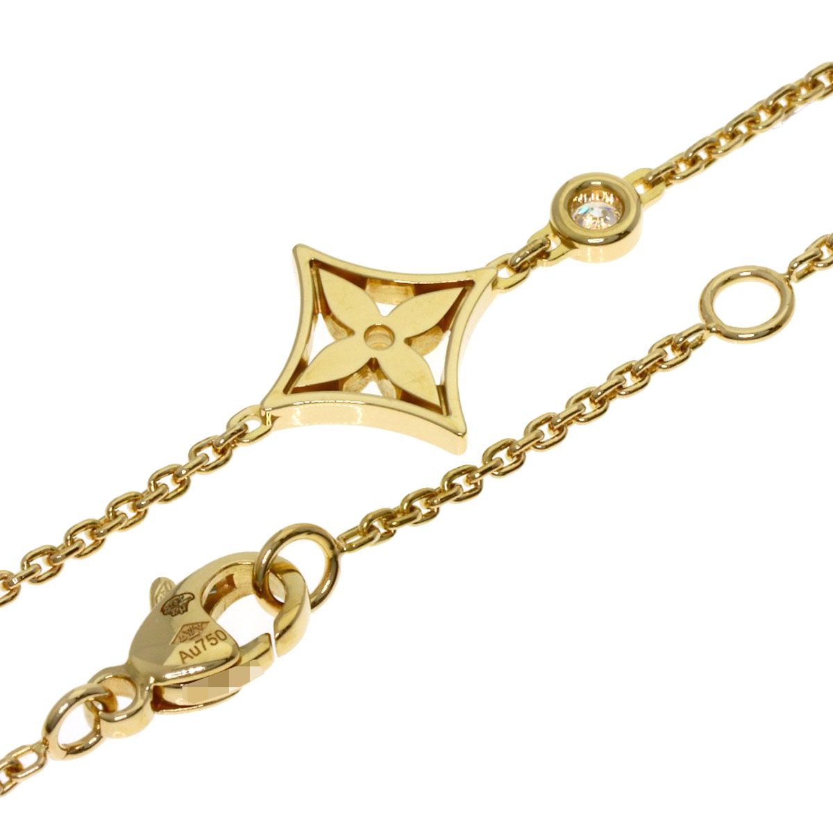 Louis Vuitton Pendant Monogram Idylle Diamond Necklace 18k Yellow Gold — view 2