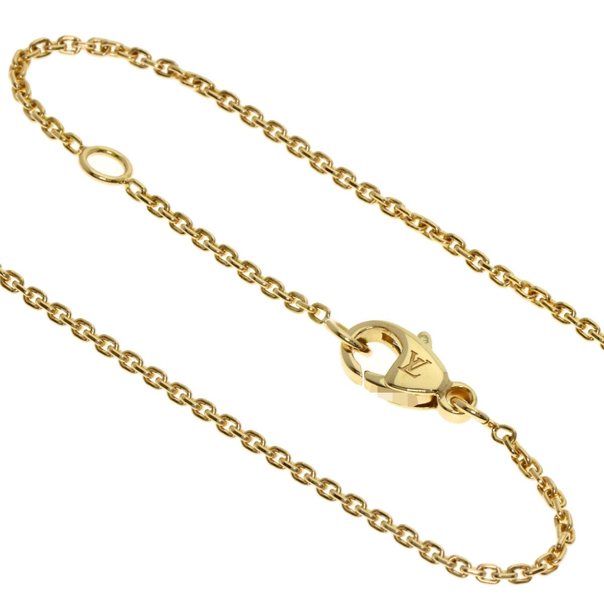 Louis Vuitton Pendant Monogram Idylle Diamond Necklace 18k Yellow Gold — view 3