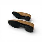 Hermes Paris Loafers Shoes Leather Natural Gold Hhardware Moccasins — view 6