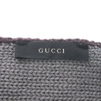 Gucci Logo Embroidery Border Wool Scarf Multi — view 4