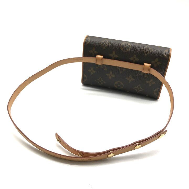 Louis Vuitton Pochette Florentine Monogram Belt Bag Leather Brown — view 6