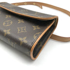 Louis Vuitton Pochette Florentine Monogram Belt Bag Leather Brown — view 4