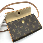 Louis Vuitton Pochette Florentine Monogram Belt Bag Leather Brown — view 7