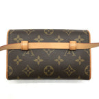 Louis Vuitton Pochette Florentine Monogram Belt Bag Leather Brown — view 2
