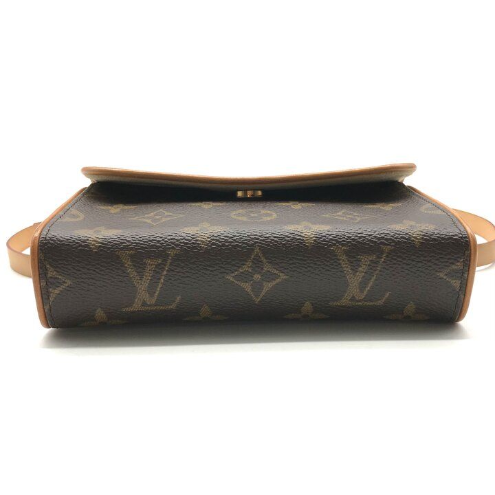Louis Vuitton Pochette Florentine Monogram Belt Bag Leather Brown — view 3